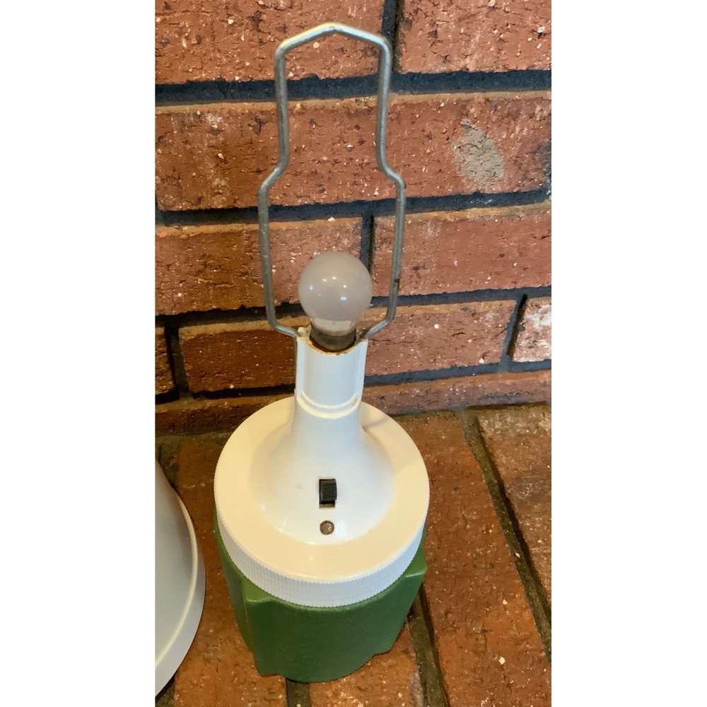 Vintage Ray O Vac 70s Green Portable Table Lamp Camping Light‎ - Picture 3 of 5